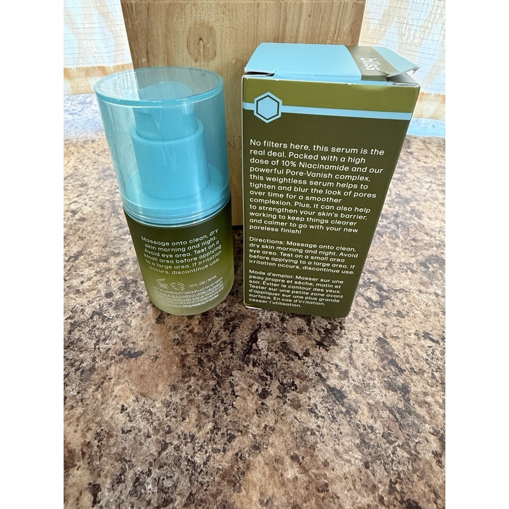Bliss Disappearing Act Pore-Minimizing Serum – Niacinamide + AFFORDABLE SKINCARE - Picture 2 of 4